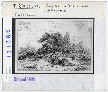 Vorschaubild Théodore Rousseau: Ansicht der Ebene von Bellecroise 